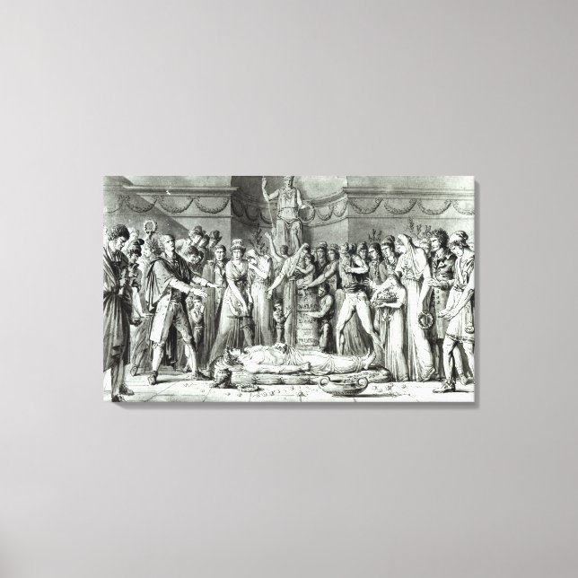 Toile Les funérailles de Jean Paul Marat (Recto)