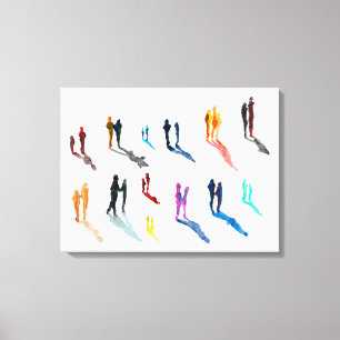 Toile Les gens art aquarelle fine art