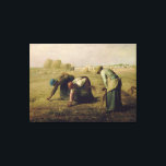 Toile Les Gleaners par Jean-François Millet 1857<br><div class="desc">Le Gleaners (Des glaneuses) est une peinture à l'huile réalisée par Jean-François Millet en 1857. Il représente trois paysannes qui glanent un champ de grains de blé errants après la récolte. Le tableau est célèbre pour présenter d'une manière sympathique ce qui était alors les rangs les plus bas de la...</div>