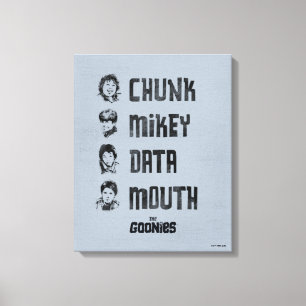 Toile Les Goonies   Couche, Mikey, Données, Bouche