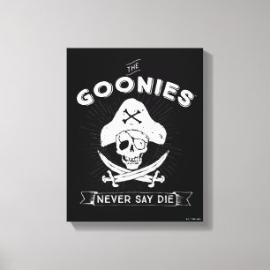 Toile Les Goonies "Ne jamais dire mourir" Pirate Badge