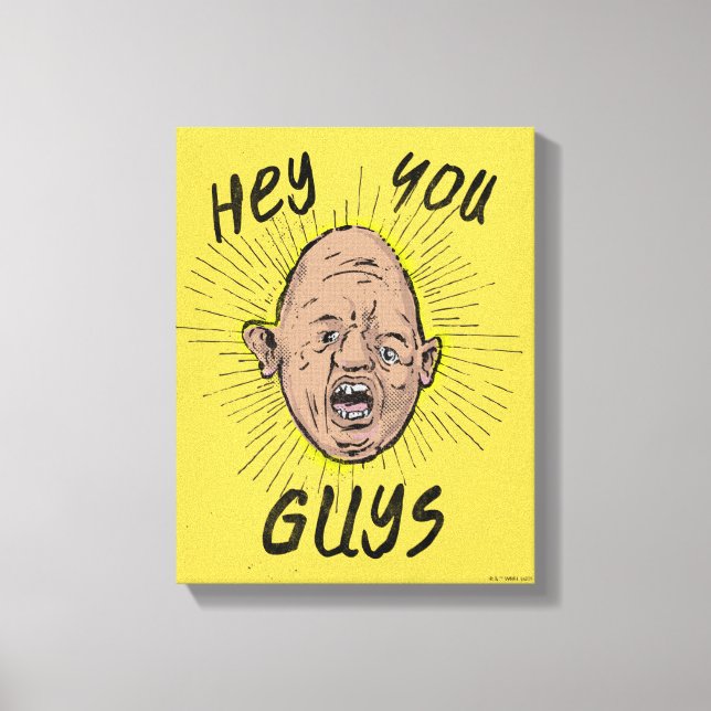 Toile Les Goonies Sloth Doodle "Hey les gars" (Recto)