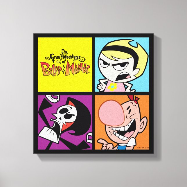 Toile Les Grandes Aventures de Billy & Mandy Character A (Recto)