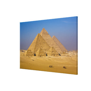 Toile Les grandes pyramides de Gizeh, Egypte