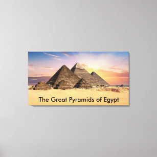 Toile Les grandes pyramides d'Égypte