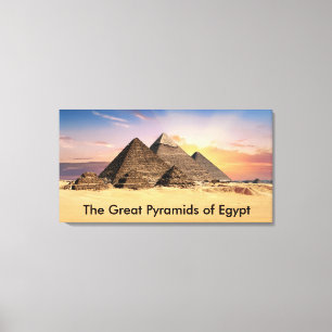 Toile Les grandes pyramides d'Égypte