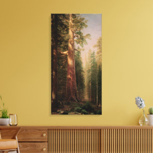 Toile Les Grands Arbres, Mariposa Grove, CA par Bierstad