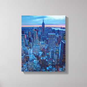 Toile Les gratte-ciel de Manhattan sont allumés