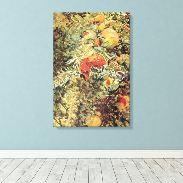 Toile Les Grenades II par John Singer Sargent (Insitu (Plancher de Bois))
