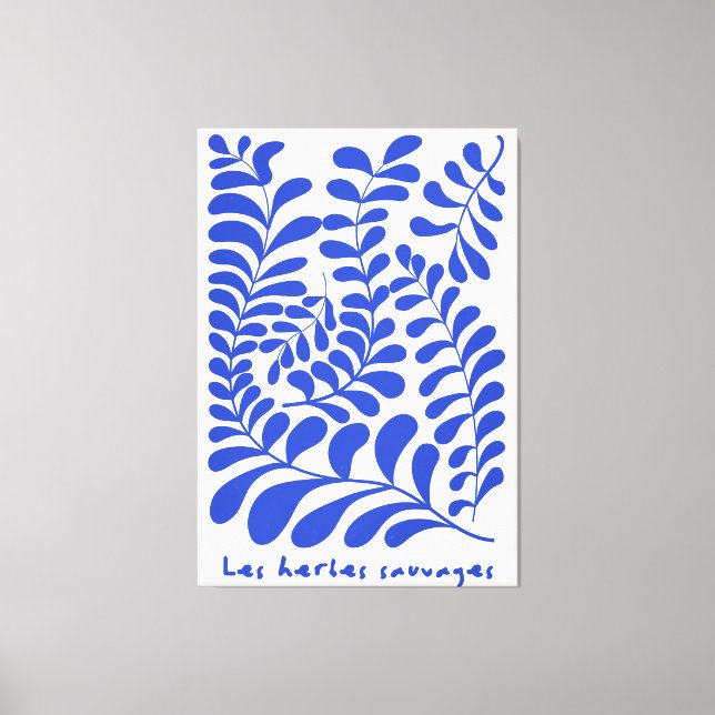 Toile Les herbes sauvages, style Matisse (Recto)