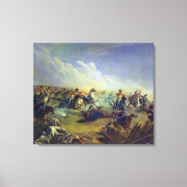 Toile Les hussards de la Garde attaquent près de Varsovi (Recto)