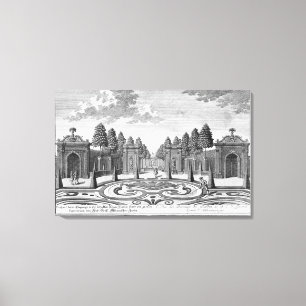 Toile Les jardins du compte Althan, Vienne, de 'Vorstel