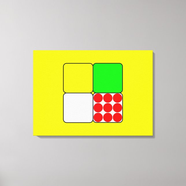 Toile Les Jerseys de course de vélo 3 Jaunes (Recto)