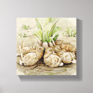 Toile Les lapins de Flopsy endormis (par Beatrix Potter)