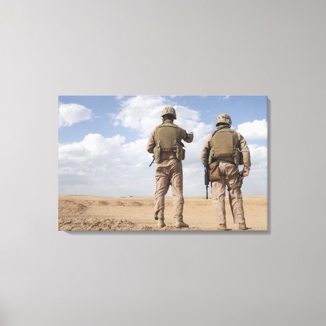 Toile Les marines cherchent l'horizon de l'activité insu (Recto)