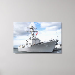 Toile Les marins équipent les rails