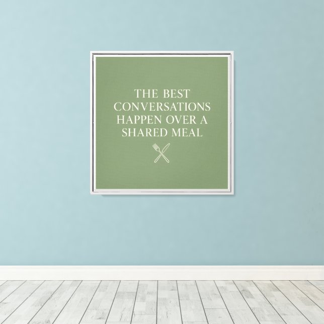 Toile Les meilleures conversations (Insitu (Plancher de Bois))