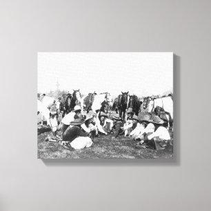 Toile Les membres du Wild West Show de Pawnee Bill