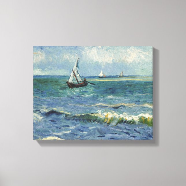 Toile Les mers aux Saintes-Maries par Vincent van Gogh (Recto)