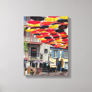 Toile Les merveilleux parapluies de Québec