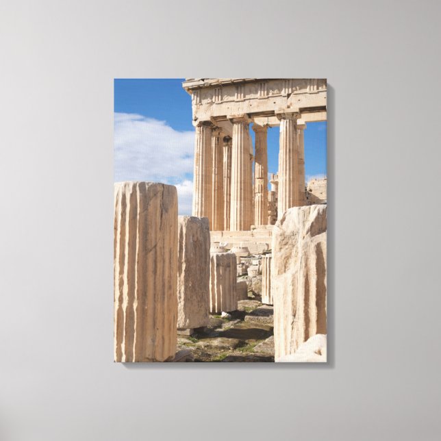 Toile Les monuments | Acropole du Parthénon Athènes Grèc (Recto)