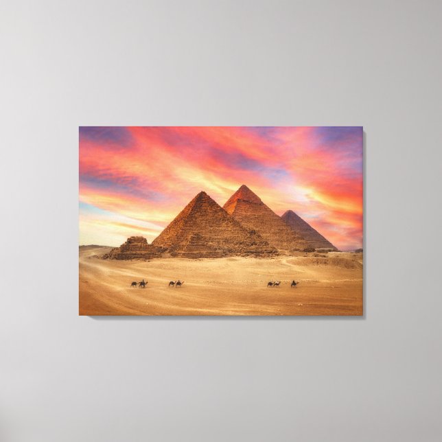 Toile Les monuments | Les grandes pyramides (Recto)