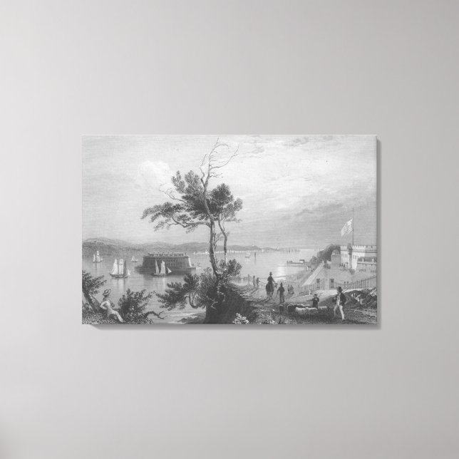 Toile Les Narrows du Fort Hamilton (Recto)