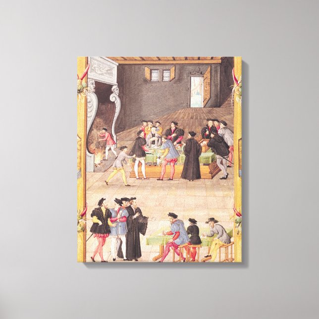Toile Les notaires et les secrétaires du roi (Recto)