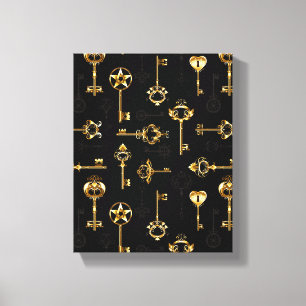 Toile Les Patters de Seamless avec Golden Keys