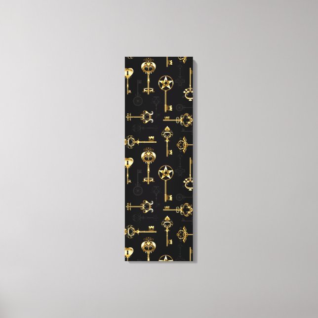 Toile Les Patters de Seamless avec Golden Keys (Recto)