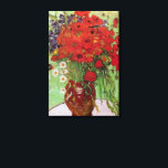 Toile Les pavots rouges et les marguerites de Vincent va<br><div class="desc">Still Life : Red Poppies and Daisies de Vincent van Gogh est un post impressionnisme d'art vintage encore vie peinture florale. Un beau bouquet de fleurs rouges de pavot et de fleurs blanches de marguerite fraîches du jardin dans un vase décoratif. À propos de l'artiste : Vincent Willem van Gogh...</div>