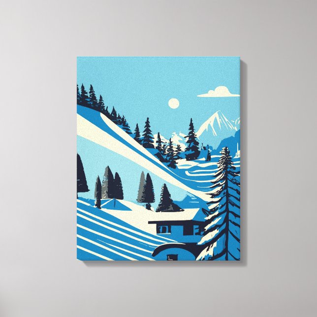 Toile Les paysages d'hiver (Recto)