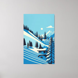 Toile Les paysages d'hiver