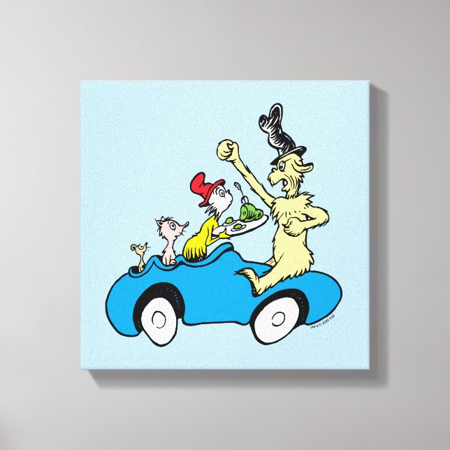 Toile Les personnages de Dr. Seuss dans les œufs verts e (Recto)