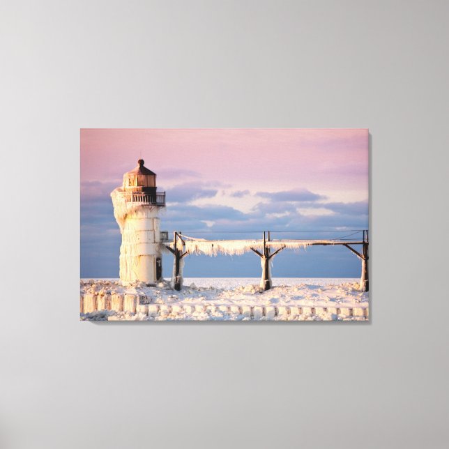 Toile Les phares | Le phare du lac Michigan (Recto)