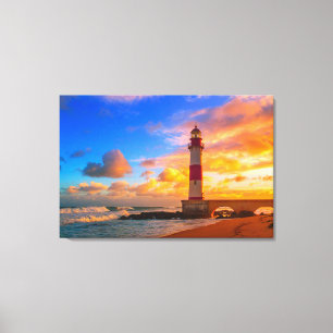 Toile Les phares Phare d'Itapuã Brésil