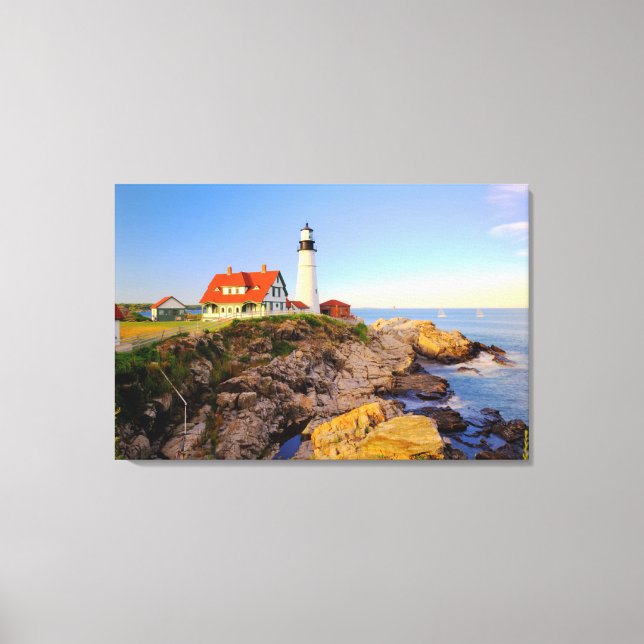 Toile Les phares | Rockport Lighthouse Maine (Recto)