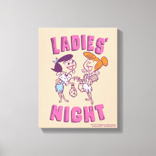 Toile Les Pierrafeu   Betty & Wilma - La nuit des dames