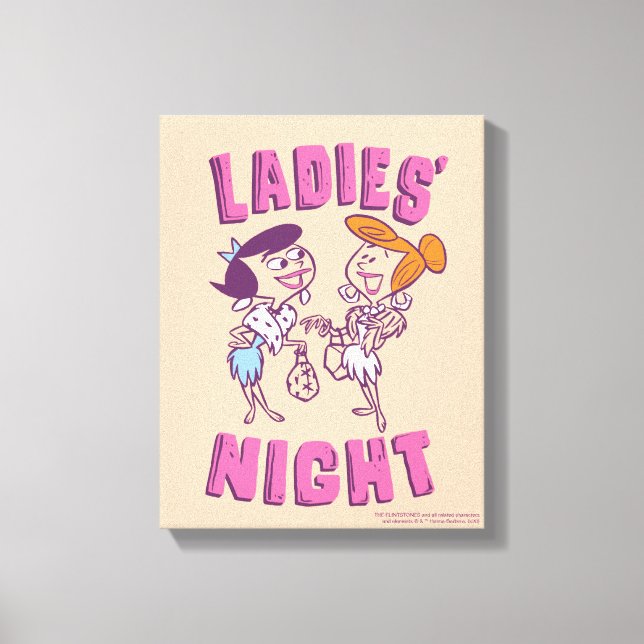 Toile Les Pierrafeu | Betty & Wilma - La nuit des dames (Recto)
