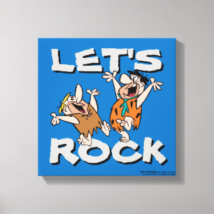 Toile Les Pierrafeu   Fred & Barney - Let's Rock