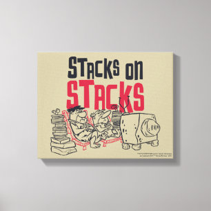 Toile Les Pierrafeu   Fred & Barney - Stacks on Stacks