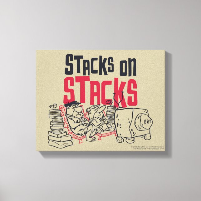 Toile Les Pierrafeu | Fred & Barney - Stacks on Stacks (Recto)