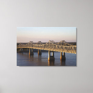 Toile Les ponts Natchez-Vidalia enjambant la
