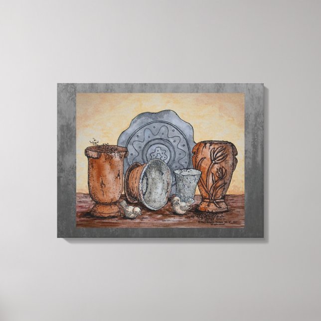 Toile "Les Pots du Potter" Beaux-Arts (Recto)