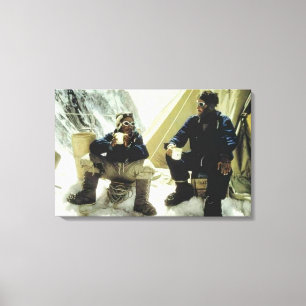 Toile Les premiers hommes à conquérir l'Everest Hillary 