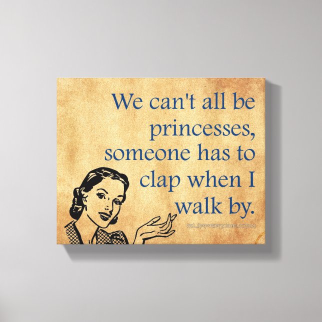 Toile Les princesses de SlipperyJoe applaudissent affich (Recto)