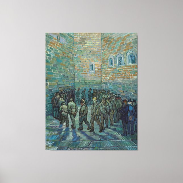 Toile Les prisonniers de Vincent van Gogh en exercice (Recto)