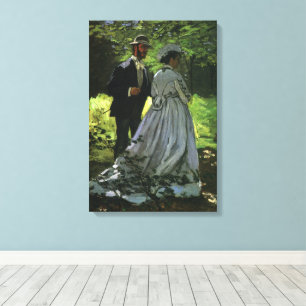Toile Les Promeneurs, alias Les Flâneurs de Claude Monet