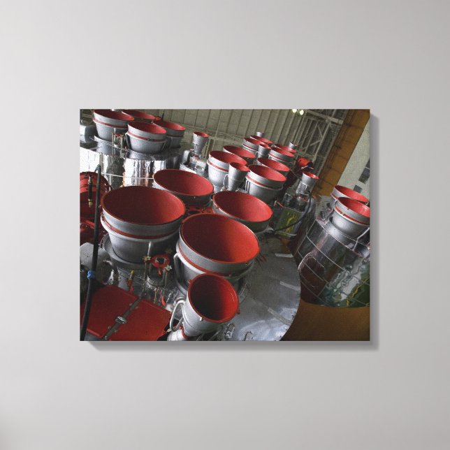 Toile Les propulseurs du Soyouz TMA-14 vaisseau spatial  (Recto)