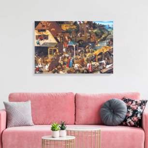 Toile Les Proverbes Hollandais   Pieter Bruegel l'Ancien